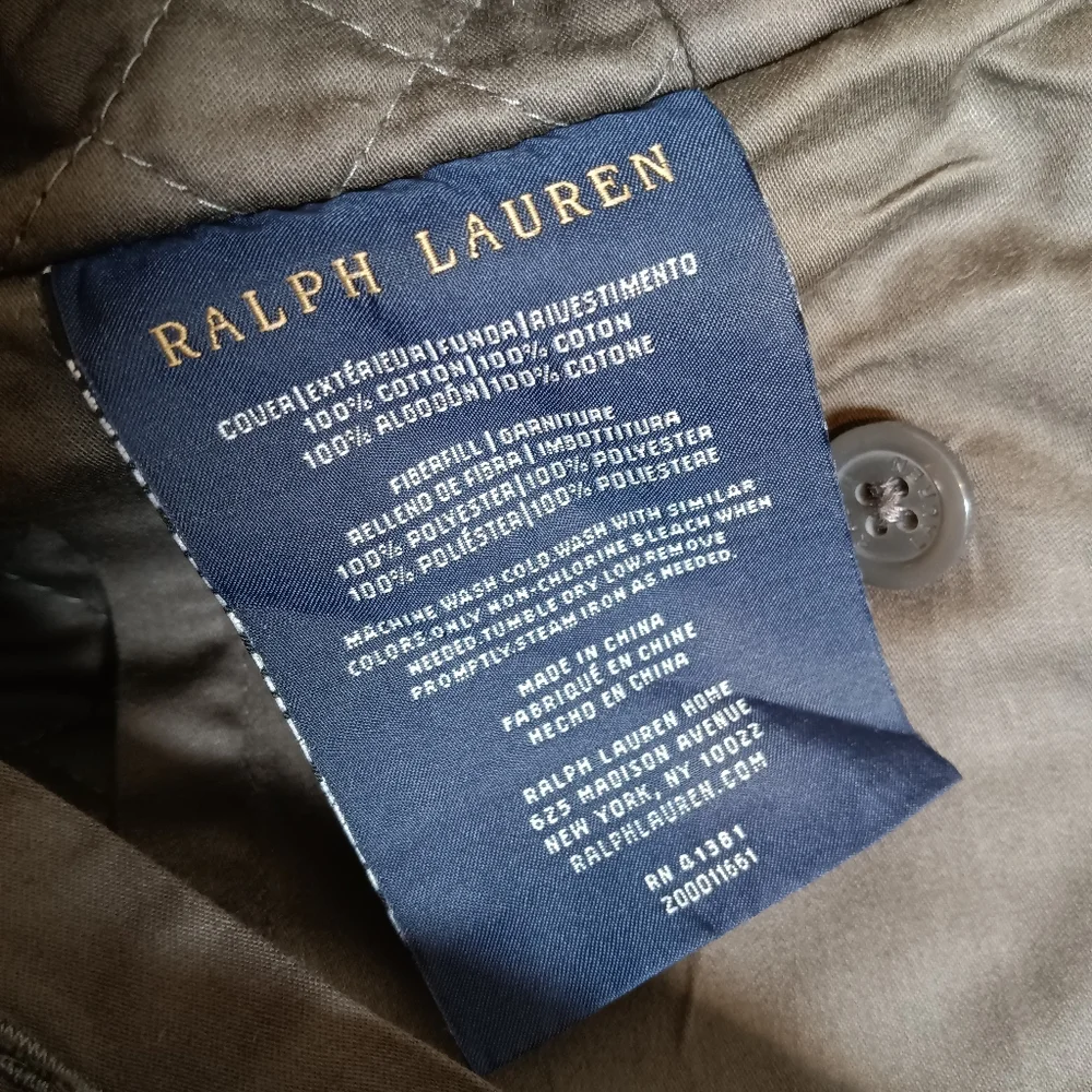 Ralph Lauren Wyatt Quilted Euro Shams PAIR